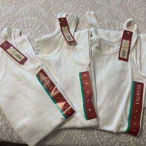 3 White Tank Tops